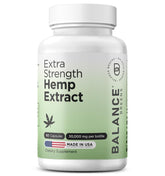Balancebreens hemp extract capsules bottle front for daily wellness routine.