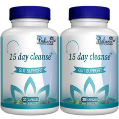 Balincer 15 Day Cleanse bottle with capsules for gentle gut support and toxin removal