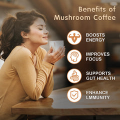 Balincer Mushroom Coffee cup hot delivers a smooth, aromatic daily coffee alternative.
