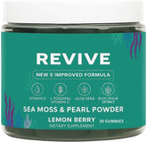 Balmbare Revive Gummies sea moss bottle showcases minerals potentially supporting hair and nails