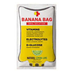 Banana Bag natural lemon-lime packets for quick hydration and refreshing flavor