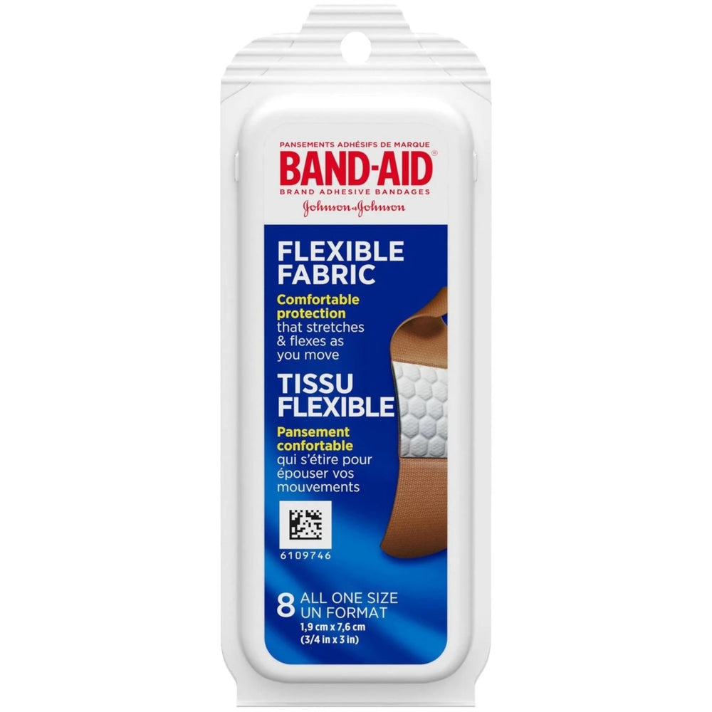 Band-AID Flexible Fabric Travel Pack, 24-count bundle for on-the-go protection.