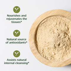 Banyan Botanicals Ashwagandha powder scoop for easy daily dosing