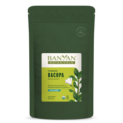 Banyan Botanicals Bacopa Powder bottle for daily focus ritual