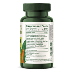 Herbal blend image with neem, manjistha, guduchi supporting cooling skin care.