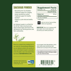 Banyan Botanicals Shatavari powder measuring scoop for precise, convenient daily use.