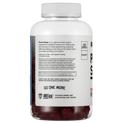 BARE PERFORMANCE NUTRITION BPN Peak Sleep Gummy closeup of texture suggests soft, chewy consistency