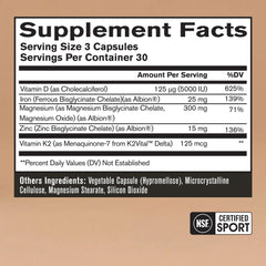 Endurance Essentials capsules in a container supporting energy metabolism during workouts.