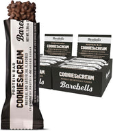 Barebells Cookies and Cream protein bar wrapped for on-the-go snacking.