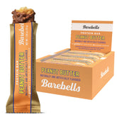 Barebells peanut butter bar nougat crunch; protein-rich snack for on-the-go.