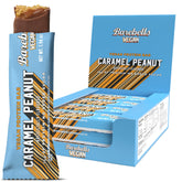 Barebells Plant Based Peanut Caramel bar pack front; protein-packed snack option.