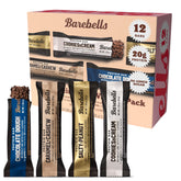 Barebells variety pack 12 bars front view, ideal on-the-go protein snack