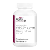 Bariatric Advantage calcium citrate 600 mg bottle supports bone health for post-surgery patients