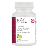 Bariatric Advantage Chewable Ultra Solo iron tablet closeup, daily nutrition for bariatric patients.