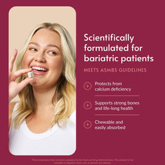 Bariatric Advantage chewy bites coconut flavor close-up highlights tasty digestible calcium