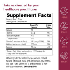 Individually wrapped Bariatric Advantage calcium citrate chews