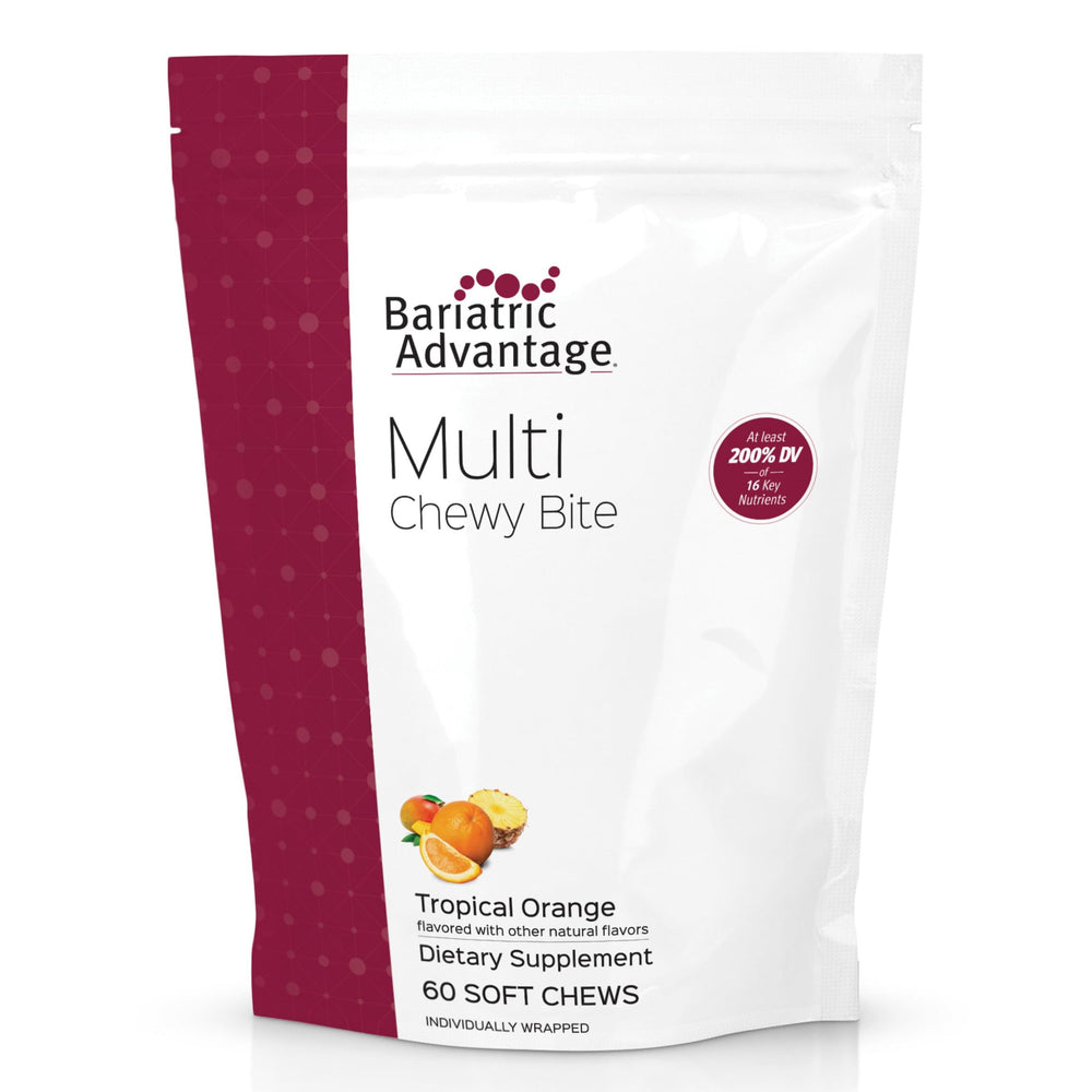 Bariatric Advantage Multi Chewy Bite pack for daily nutrition after bariatric surgery.