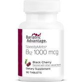 Bariatric Advantage Speedy Melts tablet in black cherry flavor dissolves quickly for post-bariatric support.