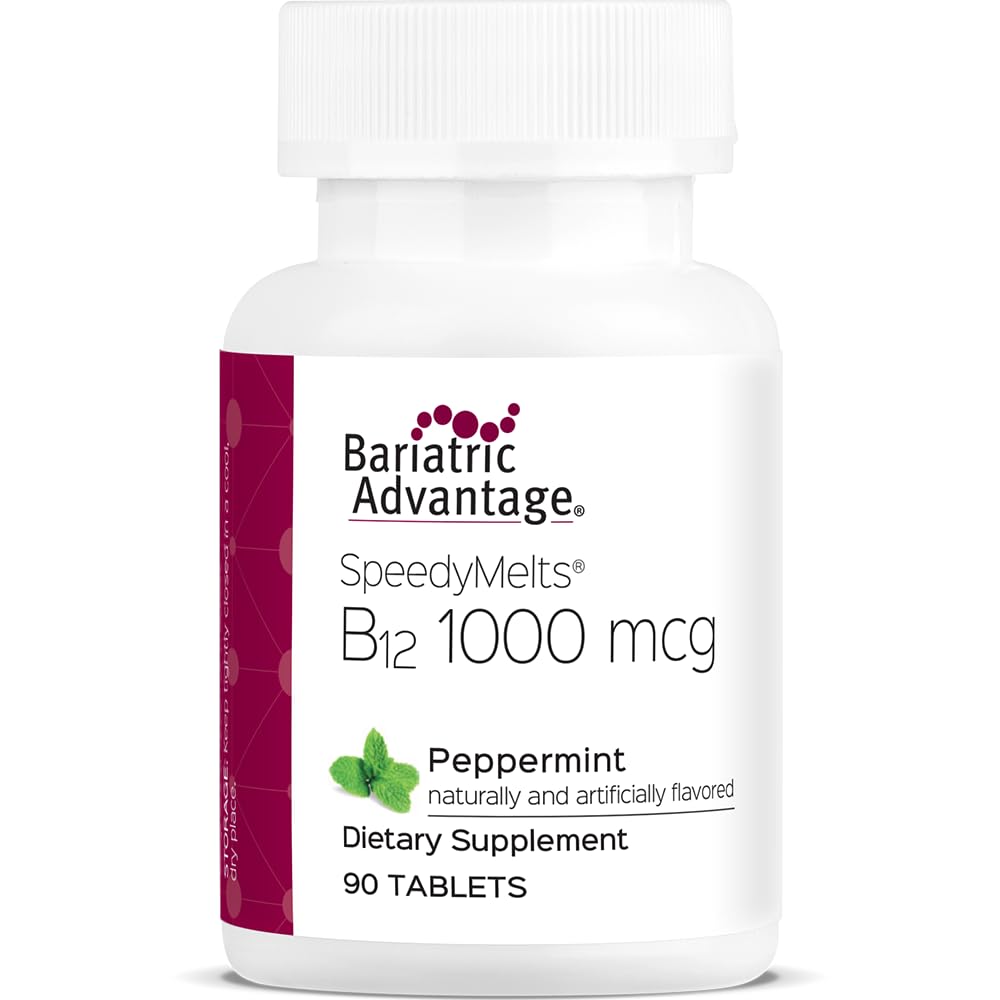 Bariatric Advantage SpeedyMelts B12 1000 mcg pack for post-surgery nutrition support