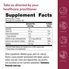 Bariatric Advantage sugar-free label emphasizes on-the-go, no-added-sugar calcium choice.
