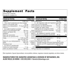 Bariatric Advantage Ultra Multi Without Iron capsules shown for easy daily dosing after surgery