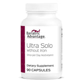 Bariatric Advantage Ultra Solo Without Iron bottle with clear label for daily, easy-use multivitamin