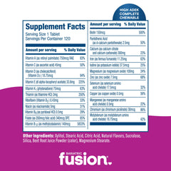 Bariatric Fusion chewable tablets dispensing shot illustrating dosing routine