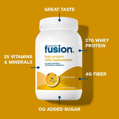 Bariatric Fusion Chicken Soup creamy texture close-up suggests a satisfying meal replacement