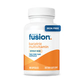 Bariatric Fusion iron-free multivitamin bottle front for post-bariatric care.