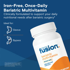 Close-up of capsules from Bariatric Fusion for post-surgery routines.