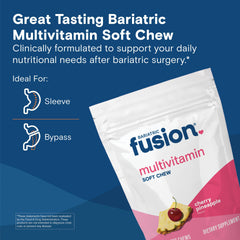 Bariatric Fusion two-chew daily regimen visualization emphasizing ease of use