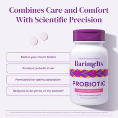 Barimelts women's probiotic promotes gut balance after bariatric surgery.
