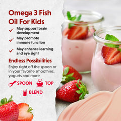 Barlean's Omega Pals kid-healthy-snack setup highlights easy daily omega 3 for growing minds.