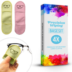 Basesit paño de microfibra para gafas, limpia sin rayas.