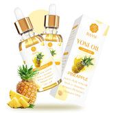 BASSI yoni oil bottle for daily feminine care with natural ingredients.
