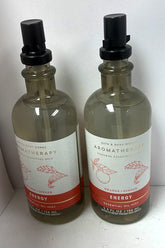 Bath & Body Works Aromatherapy Pillow Mist bottle with orange and ginger for calm evenings.