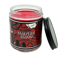Bath & Body Works Vampire Blood label artwork highlights gothic style and seasonal charm.