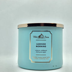 Bath & Body Works Lakeside Morning 3-Wick Candle with essential oils for cozy ambiance