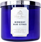 Bath & Body Works White Barn 3-Wick Candle with Juicy Citrus for long-lasting ambiance.
