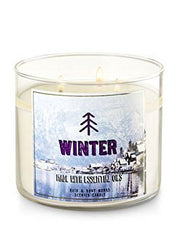 Bath and Body Works Winter Candle 3-Wick pour creates cozy, festive ambiance in any room.