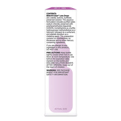 Bausch + Lomb Blink N Clean applied on-eye with lenses for renewed comfort.