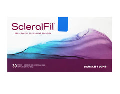 ScleralFil packaging showing 30-vial supply for extended use.