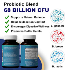 BBHiravella Prorevive probiotic graphic emphasizing multi-strain support for digestion