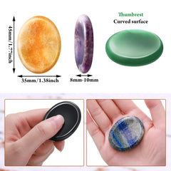 BBTO amethyst worry stone for balance and mood support during quiet moments