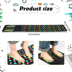 BBTO reflexology walk stone layout shows soothing acupressure points