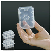 BCDHAMATE 2-pack peptide fridge case with clear lid for quick vial viewing.