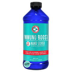 Be Smart Get Prepared Nano Silver Immuno Boost bottle for easy daily dosing and immune support