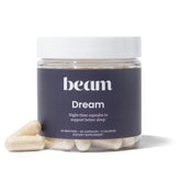Beam Dream Sleep Capsules bottle showing the 30-serving package for nightly relaxation.