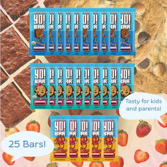 Bearded Brothers Yo! Bar vegan organic bars close-up emphasizing three flavors.