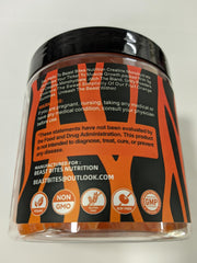 BEAST BITES Creatine Monohydrate Gummies serving size visual for steady intake during workouts.